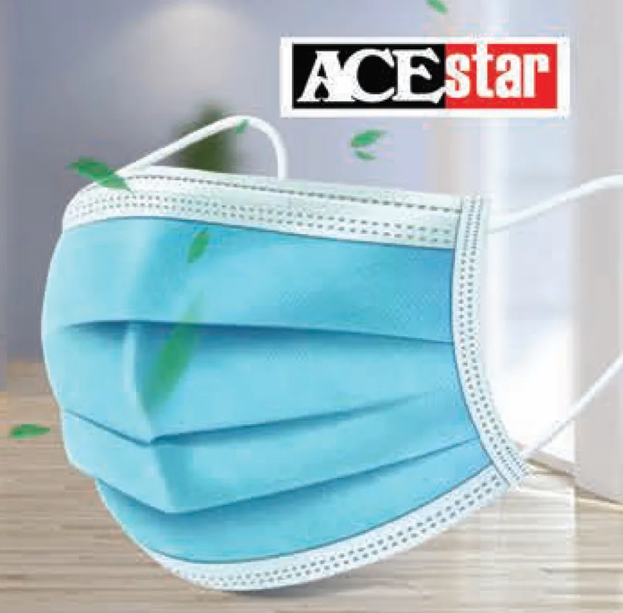 3-ply face mask, BFE > 95%