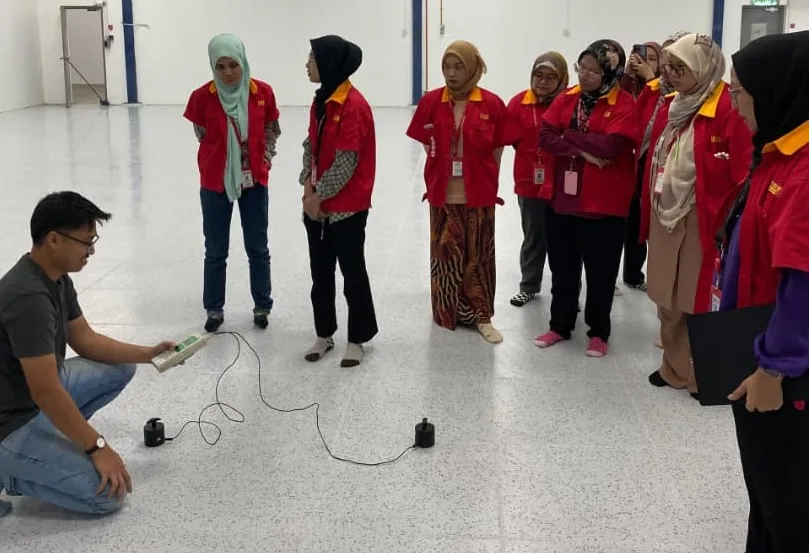 Floor resistance test