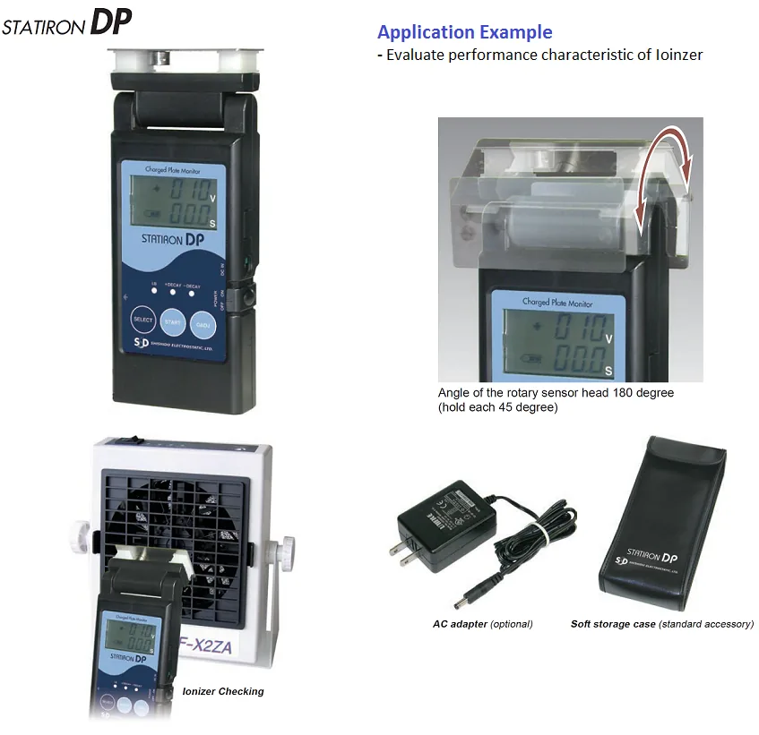 Statiron DZ4 field meter & DP plate monitor